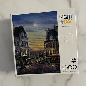 Night & Day Paris Street - 1000 Piece Jigsaw Puzzle
